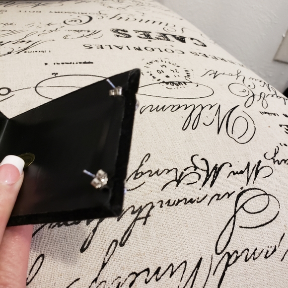 Diamonique Bezel Set Earring is .925 - Picture 6 of 7